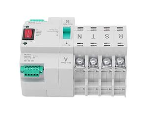 Kelawoly 4P Inverseur de Source Automatique, Boîtier PC Contacts Argentés | Dispositif sur rail DIN CHLT 63 4P, bobine AC400V 220VAC, court-circuit 50kA, commutation d\'alimentation de secours