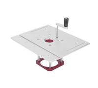 Kelawoly Base de Levage de Routeur, Plaque d'insertion de Table de Routeur en Alliage d'aluminium, Levage de 0 à 54 Mm, Espacement des Trous de 70 X 62 Mm avec Poignée pour Machine de Découpage de