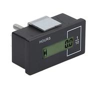 Kelawoly Compteur Horaire Numérique ABS pour Excavatrice, Affichage LCD,