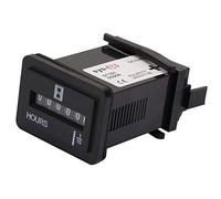 Kelawoly Compteur Horaire Quartz 10-80V AC DC 99999,9 Heures pour Moteur | Compteur SYS-3 Entièrement scellé, pour Engins de Chantier, équipements Agricoles, Compresseurs D'air, Pompes à Eau
