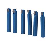 Kelawoly Ensemble D'outils de Tour en Carbure cémenté 10 Pièces 1/4 Pouce pour Tour à Métaux