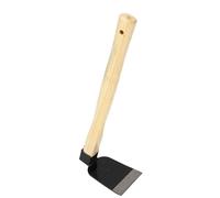 Kelawoly Petite Binette de Jardin, Acier au Carbone et Manche en Bois | Outil de désherbage léger, conception antidérapante à double sécurité, cultivateur à lame crochue, jardinage domestique,