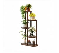 KELENMNAZT Étagère à Plantes en Bois Multi-Niveaux for intérieur/extérieur, étagère d'angle Gain de Place avec revêtement imperméable, supporte Pots et déco (4/5/6/7 Niveaux)(5-Tier)