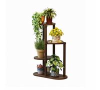 KELENMNAZT Étagère à Plantes en Bois Multi-Niveaux for intérieur/extérieur, étagère d'angle Gain de Place avec revêtement imperméable, supporte Pots et déco (4/5/6/7 Niveaux)(4-Tier)