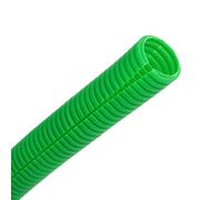 Kelepu Gaine Annelée Fendue de 6 Mètres, Gaine Extérieure Flexible en Polypropylène des Câbles (Vert, 14,3 x 18,5 mm)