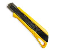 KELI - Cutter Pro avec Réservoir + LAME BLACK BLADE SK2 (Durée de vie 3 fois supérieure) (18mm + 2 LAMES BLACK BLADE SK2, Jaune)