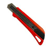 KELI - Cutter Pro avec Réservoir + LAME BLACK BLADE SK2 (Durée de vie 3 fois supérieure) (18mm + 2 LAMES BLACK BLADE SK2, Rouge)