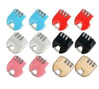 Kellegour 12 Pièces Cadenas Code 3 Chiffres,Serrures à Bagages Cadenas à Combinaison,Luggage Locks pour Valise,Cadenas Code de 3 Chiffres pour Bagages,École,Abri de Jardin,Gym,Garage