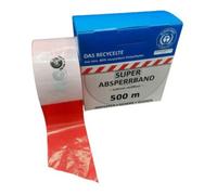 Kelmaplast KELMAPLAST Ruban de signalisation 100 m rouleau rouge/blanc à blocs, min. 80 % regranulé Blauer Engel Quantité:1