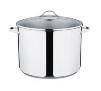 Kelomat Casserole haute avec couvercle en verre Classico Ø30 cm 15 litres inox induction