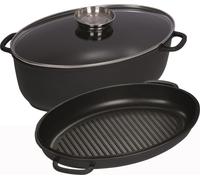 Kelomat Cocotte MAGNUM 3 pcs. avec couvercle en verre transparent et couvercle de cocotte