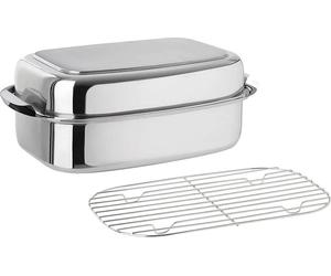 Kelomat Cocotte Profi avec couvercle et grille 8 litres acier inoxydable four/induction