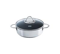 Kelomat Sauteuse Perfekt avec couvercle Ø24 cm Inox Poêle à four