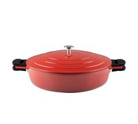 Kelomat Sauteuse Keramika Red 32 avec couvercle Fonte à induction