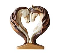 keloppasit Statues de cheval | Figurine de cheval en bois, décoration de table pour lieu de travail, maison, crèche, salon, étagère, table de chevet, salle à manger, étude, souvenir de course