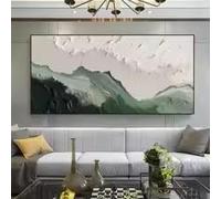 KEMEIQI 1 pièce Impression abstraite minimaliste de plage Grande fresque murale Texture océan Décoration murale Art moderne Peinture sur toile (30x60cm/sans cadre)