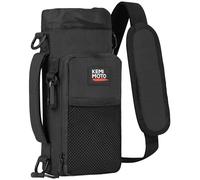 KEMIMOTO Sac Porte-Bouteille d'eau avec bandoulière réglable, pour randonnée, Camping, pêche, Compatible avec Yeti Stanley SLM 946 ML, 1200 ML, 1800 ML, Noir, 40 oz, Toutes Saisons