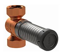 Kemper arrêt total à encastrer match0 5850002000 DN 20, Rp 3/4, PN 16, bronze