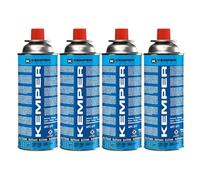 KEMPER - Cartouche de gaz 227gr butane Pack de 4 Bouteilles de gaz UN2037 Bonbonne pour appareils à gaz