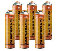 KEMPER - Cartouches gaz 330g Pack de 6 Bouteilles Butane propane 600ml Bonbonne gaz universelle valve 7/16