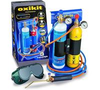 Chalumeau Bi-Gaz Oxygène Propane Pro 3300°C : Kit Complet Soudage & Brasage, Coupe Acier 5 mm, Détendeurs, Manomètres KEMPER