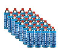 KEMPER - Pack 28 Bouteilles de Gaz Butane 220g UN2037 Standard - Cartouches pour Réchaud Camping, Lampe Gaz et Chalumeau de Jardin - Système de Sécurité Intégré
