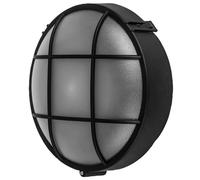 kenable Applique Murale Extérieure Ronde Hublot E27 Étanche IP44 Noir 190x85mm pour Intérieur et Extérieur