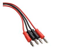 kenable Multimètre 60 V Câbles de test 2 fiches banane 4 mm Rouge et noir 1 m [1 mètre]