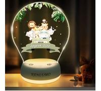 KENLUMO Animal Veilleuse bébé Cadeau Noël enfant Lumière blanche et chaude trois couleur Ajuster la luminosité orner Lampe de