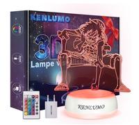 KENLUMO Lampe Luffy Noël Enfant Cadeau One Piece Lampe de chevet LED télécommande Touchez pour changer decouleur decoration chambre