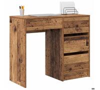 Kenneth@ Bureau - 1 PERSONNE - Table d'ordinateur - Bois ancien 90x37,5x75 cm - Bois d'ingénierie LL1058
