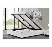 Kennington lit coffre 140 x 190 cm blanc