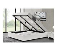 Kennington lit coffre 160 x 200 cm blanc