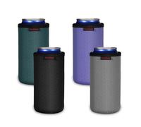 KENOBEE 4x 16oz Manchons Isolants Refroidisseur Canette, Porte-boisson refroidisseur de canettes Antidérapants Réutilisables, Pochettes pour canettes de Bière (500ml, 4 Couleurs)