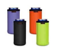 KENOBEE 4x 16oz Manchons Isolants Refroidisseur Canette, Porte-boisson refroidisseur de canettes Antidérapants Réutilisables, Pochettes pour canettes de Bière (500ml, 4 Couleurs)