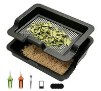 Kensbro Bac Triage 150µm Kit Tamis Herbes Plateau Coupe Pollen | Plastique résistant aux chocs, léger et compact. Idéal pour la maison, l'atelier ou en déplacement pour herbes,épices,plantes