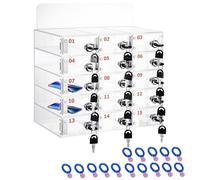 Kensbro Casier pour Téléphone Portable, 15 Compartiments Boîte de Rangement Personnelle en Acrylique, Armoire Murale pour Téléphones Portables avec Fente pour Cartes pour Salles t l'usine