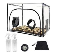 Kensbro Still Air Box Kit Culture Champignons Portable PVC 2 Ports | Tente de culture pliable en PVC avec ports à bras, pour mycologie et matériel horticole