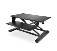 Kensington Bureau Ergonomique assis-debout SmartFit, Intégralement Assemblé sur Deux Niveaux, avec Espace de Travail pour Clavier, Souris et Deux Écrans (K52804WW) Noir