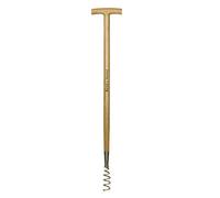 Kent & Stowe extracteur de mauvaises herbes - Extracteur de pissenlits en acier inox, tire-pissenlits avec long manche en frêne, longueur : 97 cm