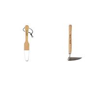 Kent & Stowe grattoir de jardin - Désherbeur à main en acier inoxydable, extracteur de mauvaises herbes avec manche en frêne, longueur : 32 cm & Kent & Stowe rasette de Jardin, Longueur : 32 cm