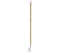 Kent & Stowe griffe piocheuse à long manche - Pioche de jardin en acier inox, griffe sarcleuse avec manche en frêne, longueur : 160 cm