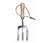 Kent & Stowe petite fourche de jardin pour enfants - Fourchette de jardin légère en acier inox, fourche avec manche en frêne, longueur : 19,7 cm
