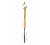 Kent & Stowe petite pelle à long manche - Pelle de jardinage en acier inox pour parterres, mini-pelle avec poignée en frêne, longueur : 60 cm