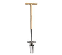 Kent & Stowe plantoir à bulbes à long manche - Outil en inox pour planter les oignons, plante-oignons à long-manche en frêne, longueur : 101 cm