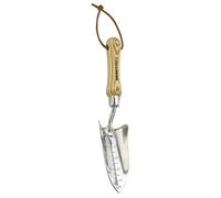 Kent & Stowe transplantoir - Pelle à main en acier inoxydable pour planter, rempoter, pelle à fleurs avec poignée en frêne, longueur : 32,5 cm