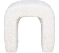 Lisa design Pouf bouclette scandinave - Blanc