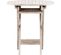 Kenya table café Ø70cm whitewash.