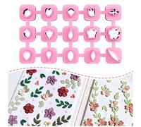 Keoker Mini emporte-pièces en argile polymère - 15 formes de mini fleurs en argile polymère pour la fabrication de boucles d'oreilles, ensemble de coupe-boucles d'oreilles en argile polymère pour