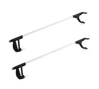 KEPLIN Lot de 2 ramasse-litière ergonomiques à longue portée de 75 cm, outil de jardin, outil de ramassage magnétique, durable et robuste pour ramasser les déchets, les mauvaises herbes, les feuilles,